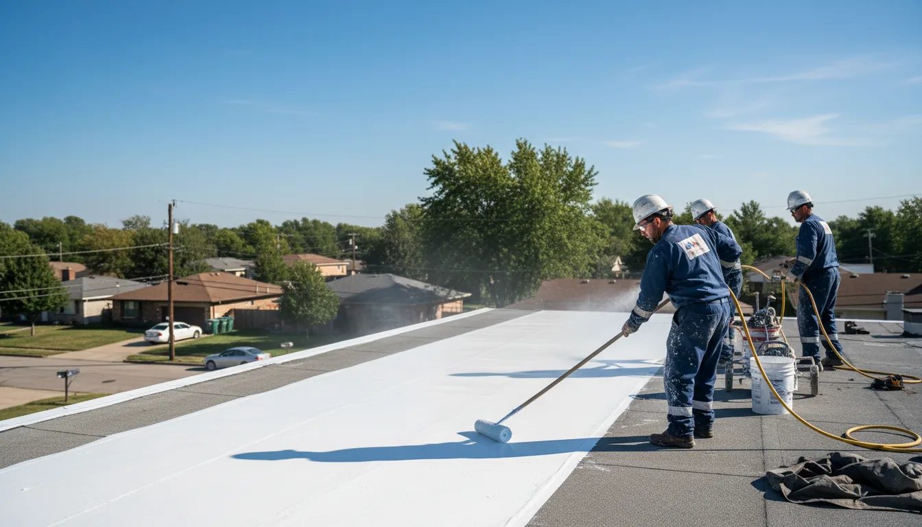 Commercial roof coating in Erath, LA near me